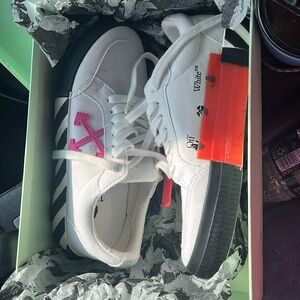Off white sneakers worn literally once
